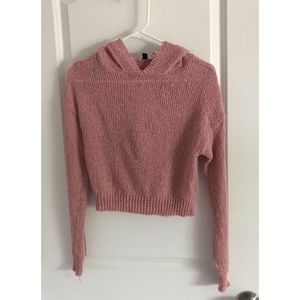 Comfy Cropped Pink Hoodie 💗